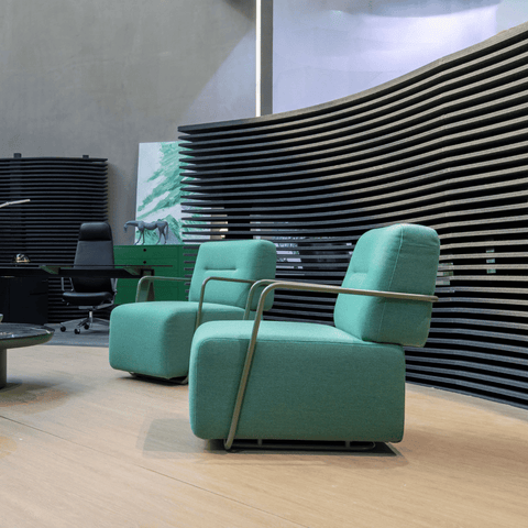 Yun Modern Lounge Sofa Armchair with Ottoman