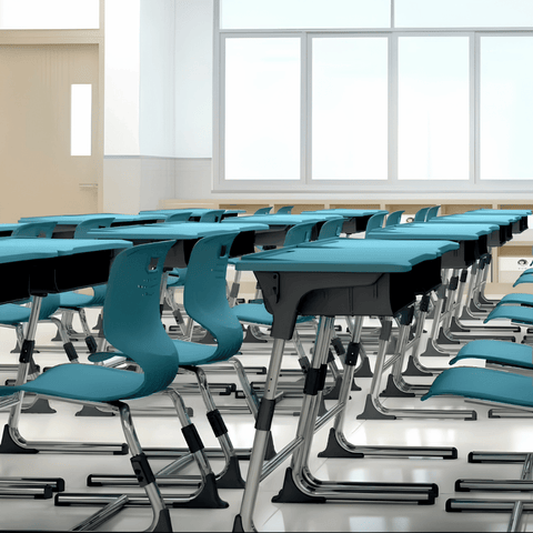 Zest Modern Slim Student Desk and Chair Set