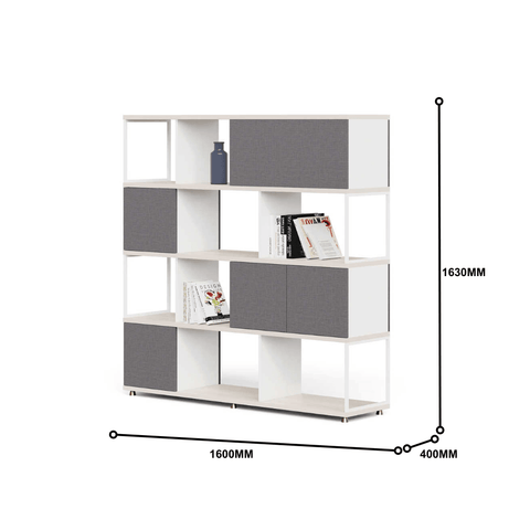 Nord Wooden Open Display Rack Selves Bookcase - Gavisco Premium Office Furniture