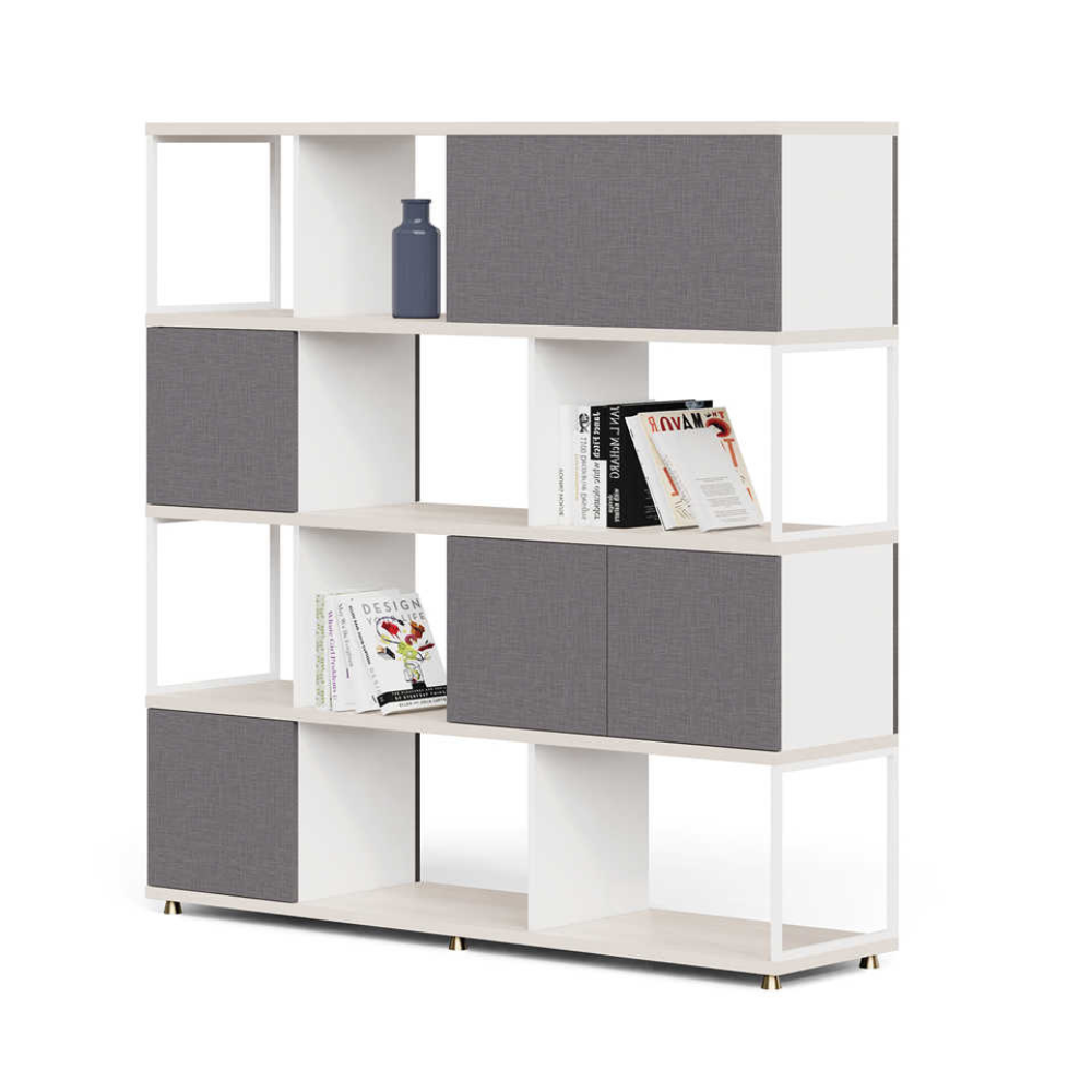 Nord Wooden Open Display Rack Selves Bookcase - Gavisco Premium Office Furniture