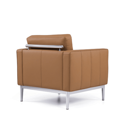 Ripple Single Seater Leather Office Lounge Sofa - Gavisco Office Furniture